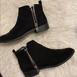 double zipper boots